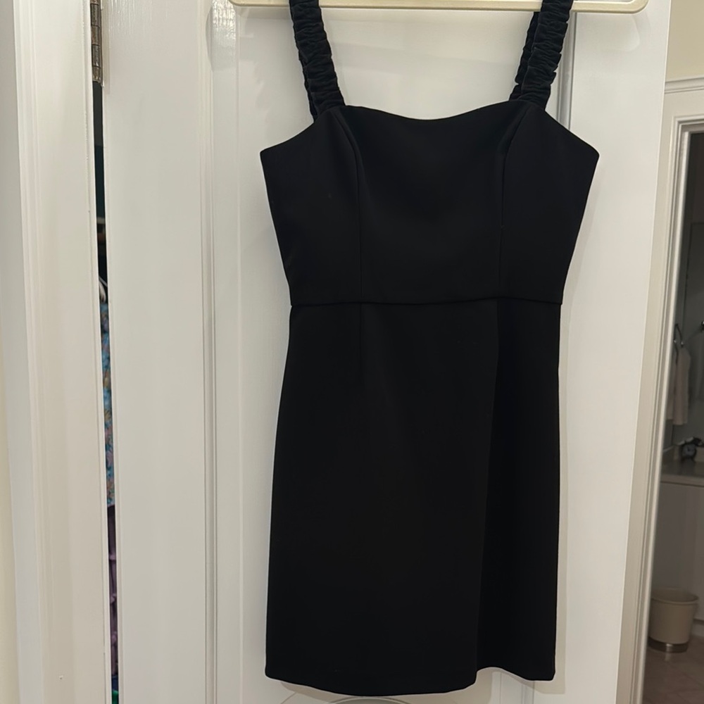 French Connection Black Sleeveless Mini Sundress